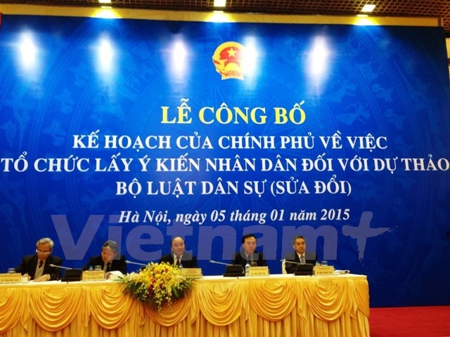 Vietnam seeks public opinion on Civil Code draft - ảnh 1